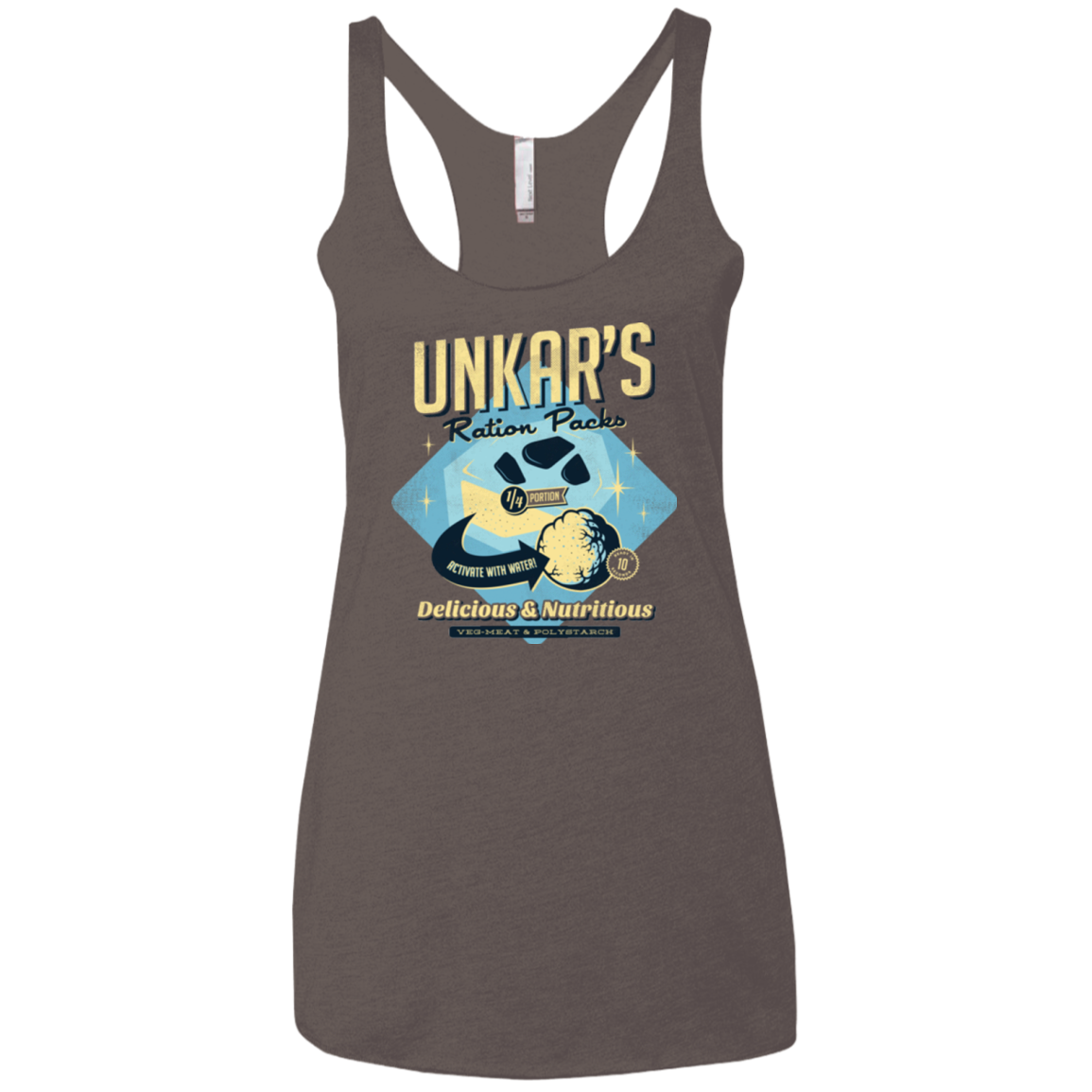 Unkars Ration Packs Women's Triblend Racerback Tank