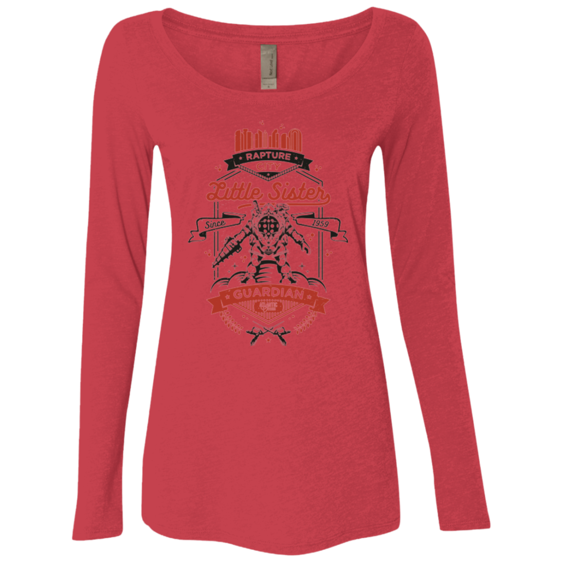 Little Sister Protector V2 Women's Triblend Long Sleeve Shirt