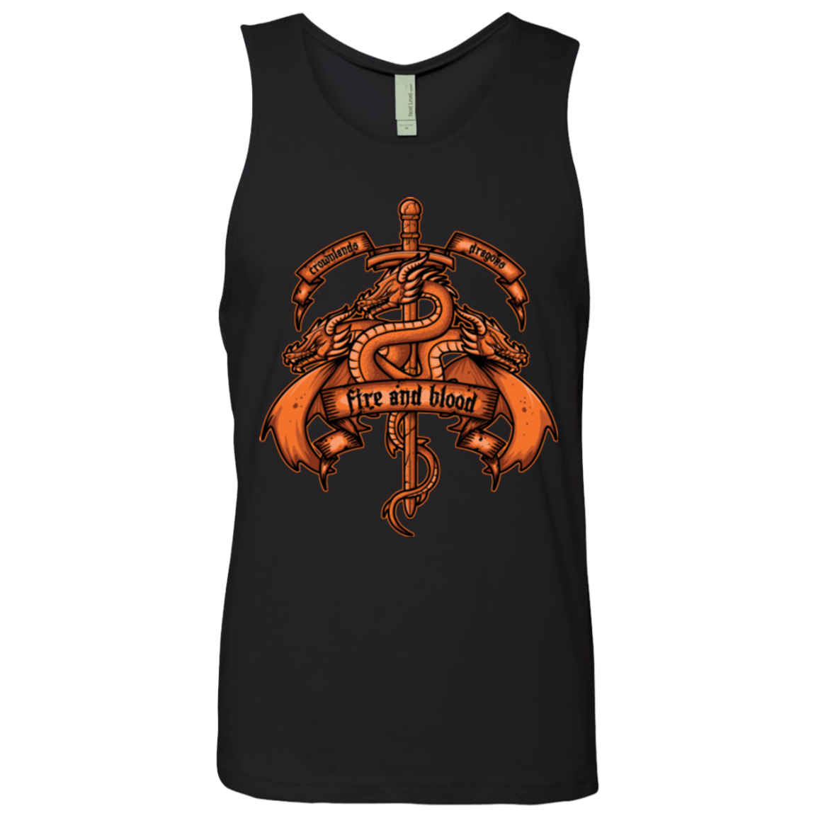 FIRE AND BLOOD Men's Premium Tank Top