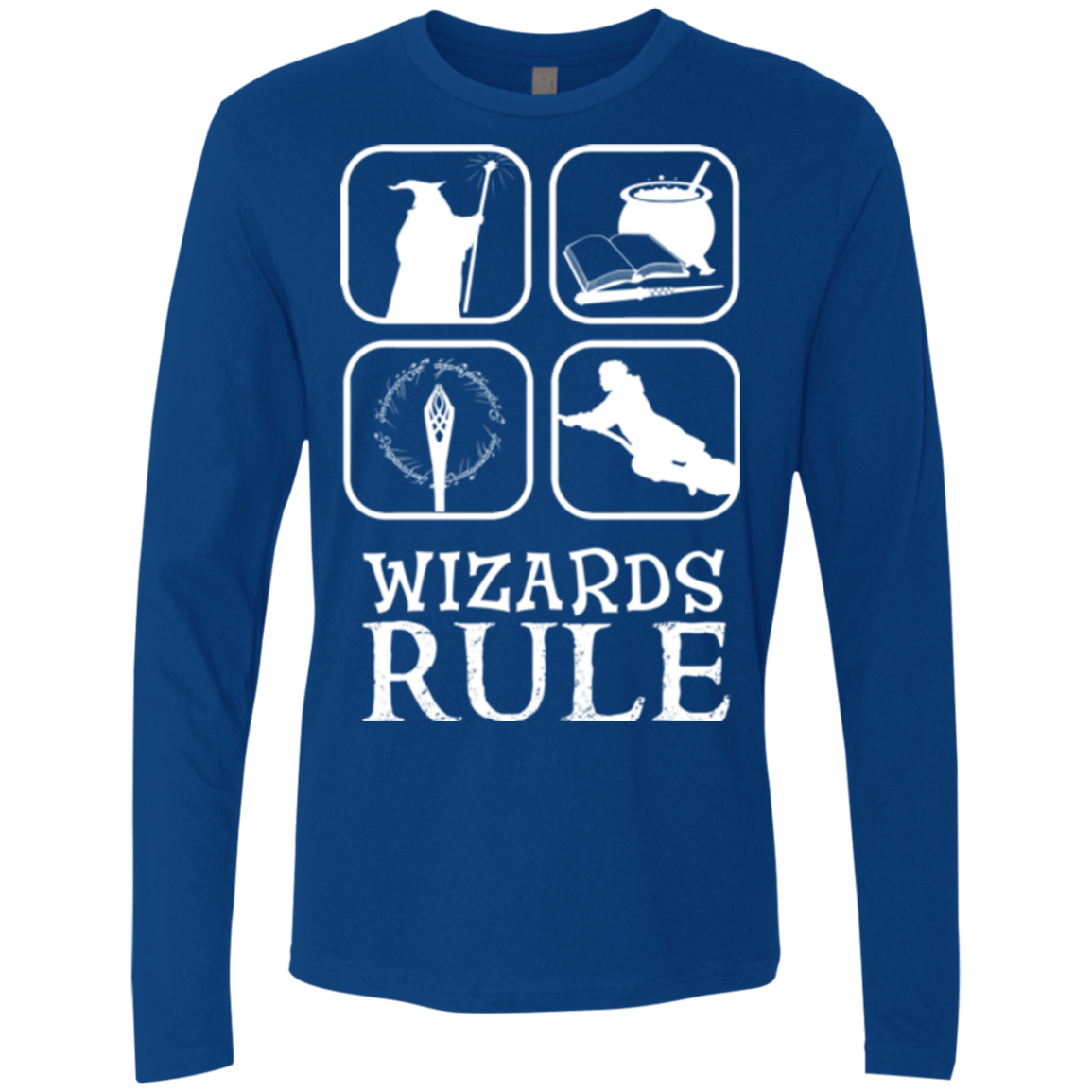 Wizards Rule Men's Premium Long Sleeve