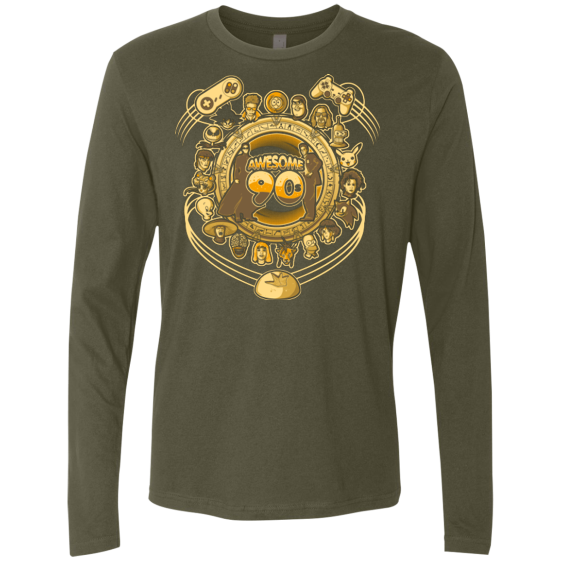 AWESOME 90S Men's Premium Long Sleeve