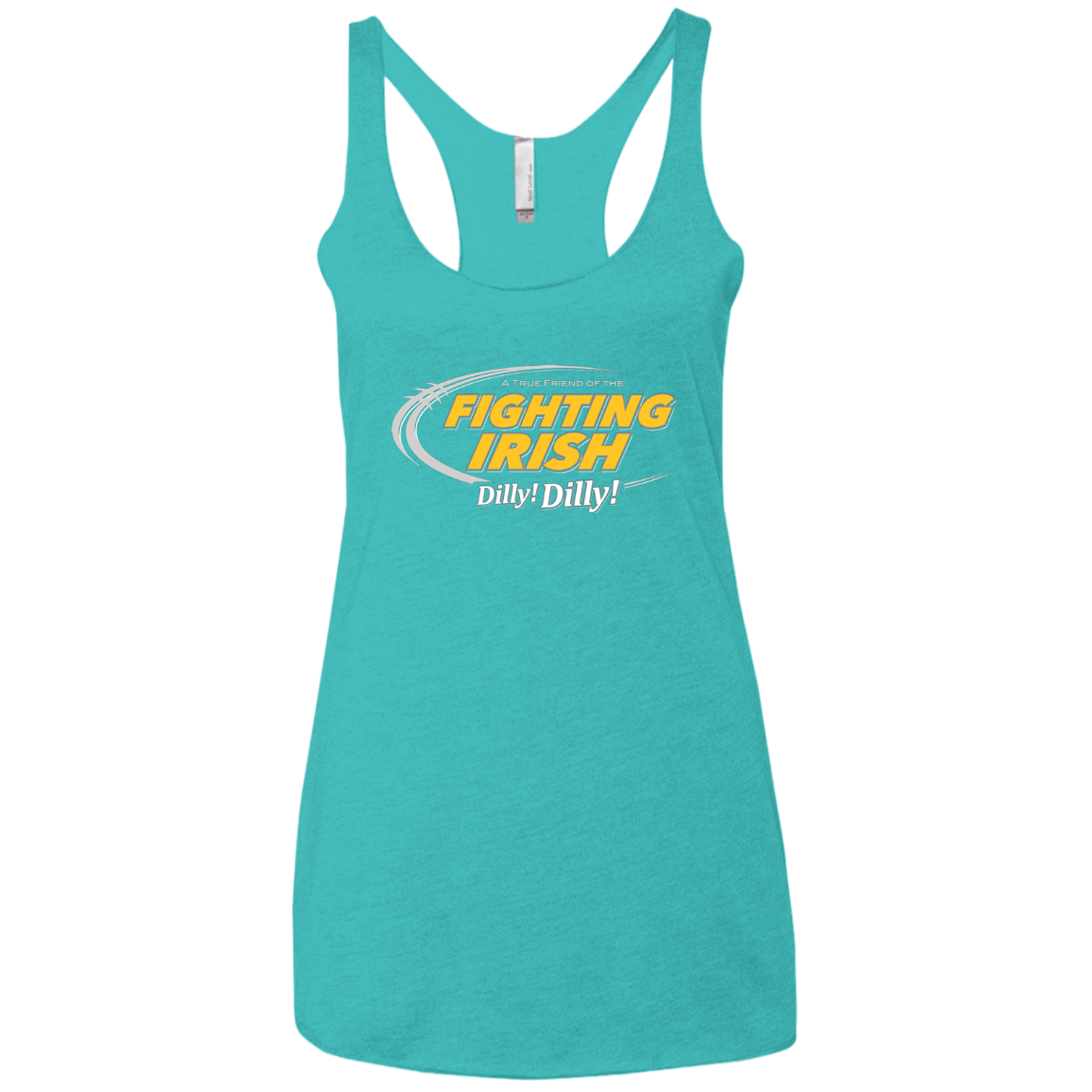 Notre Dame Dilly Dilly Women's Triblend Racerback Tank