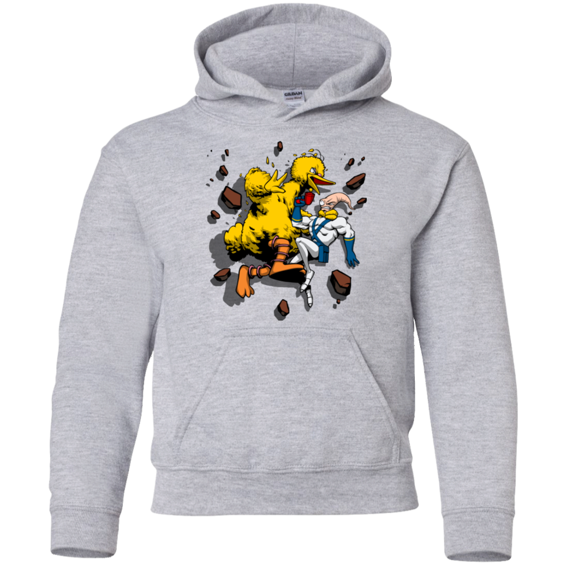 Big Bird and Worm Youth Hoodie
