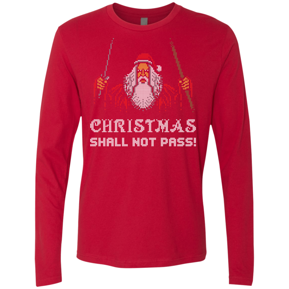 Xmas shall not pass Men's Premium Long Sleeve