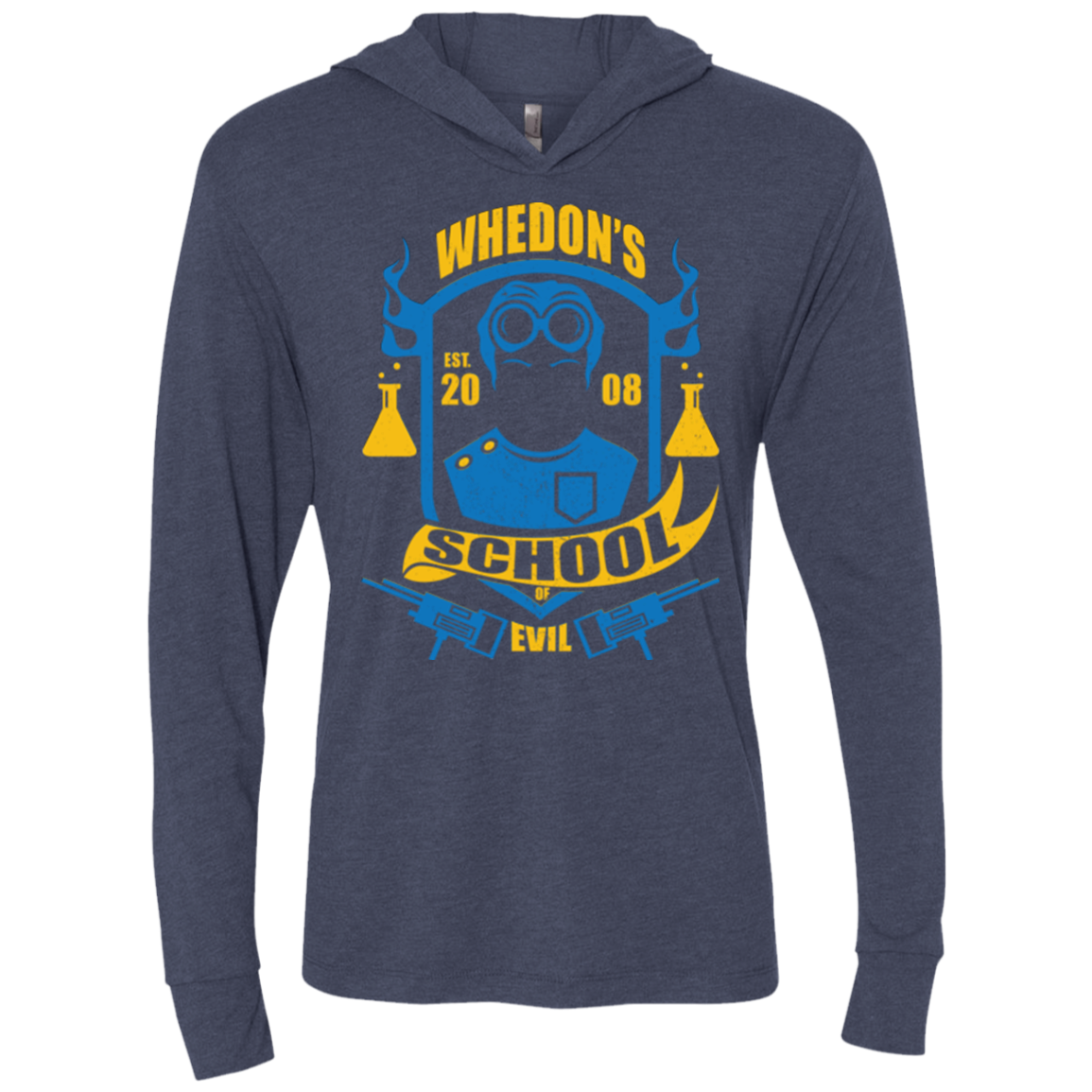 School of Evil Triblend Long Sleeve Hoodie Tee
