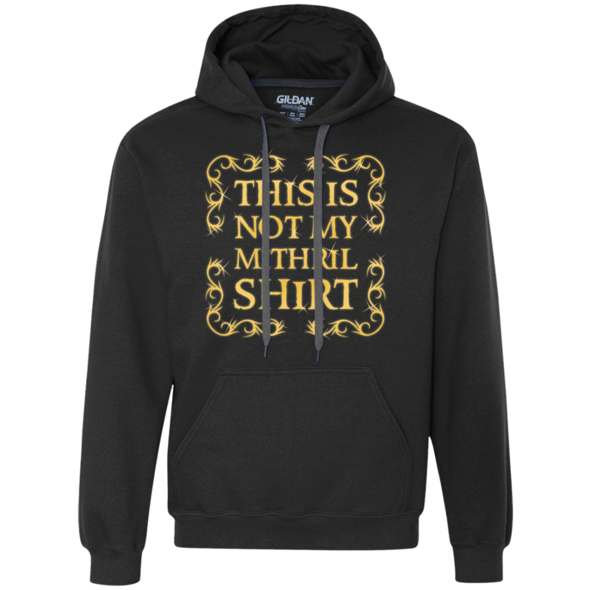 Not my shirt Premium Fleece Hoodie