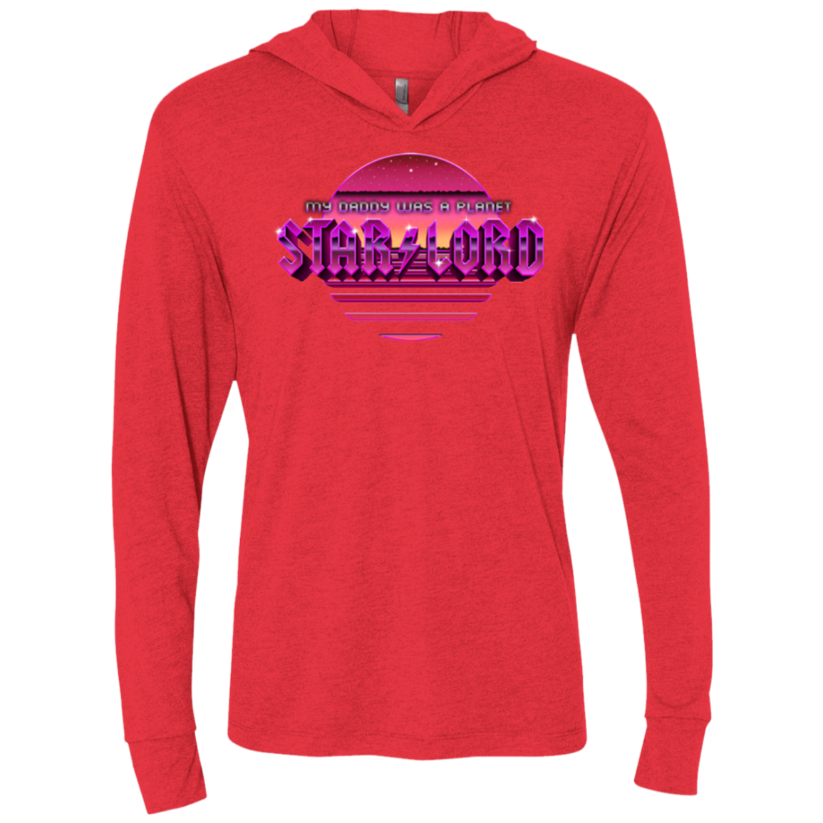 Starlord Summer Triblend Long Sleeve Hoodie Tee