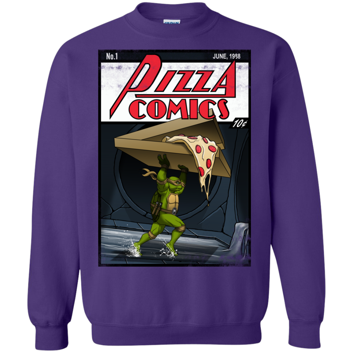 Pizza Comics Crewneck Sweatshirt