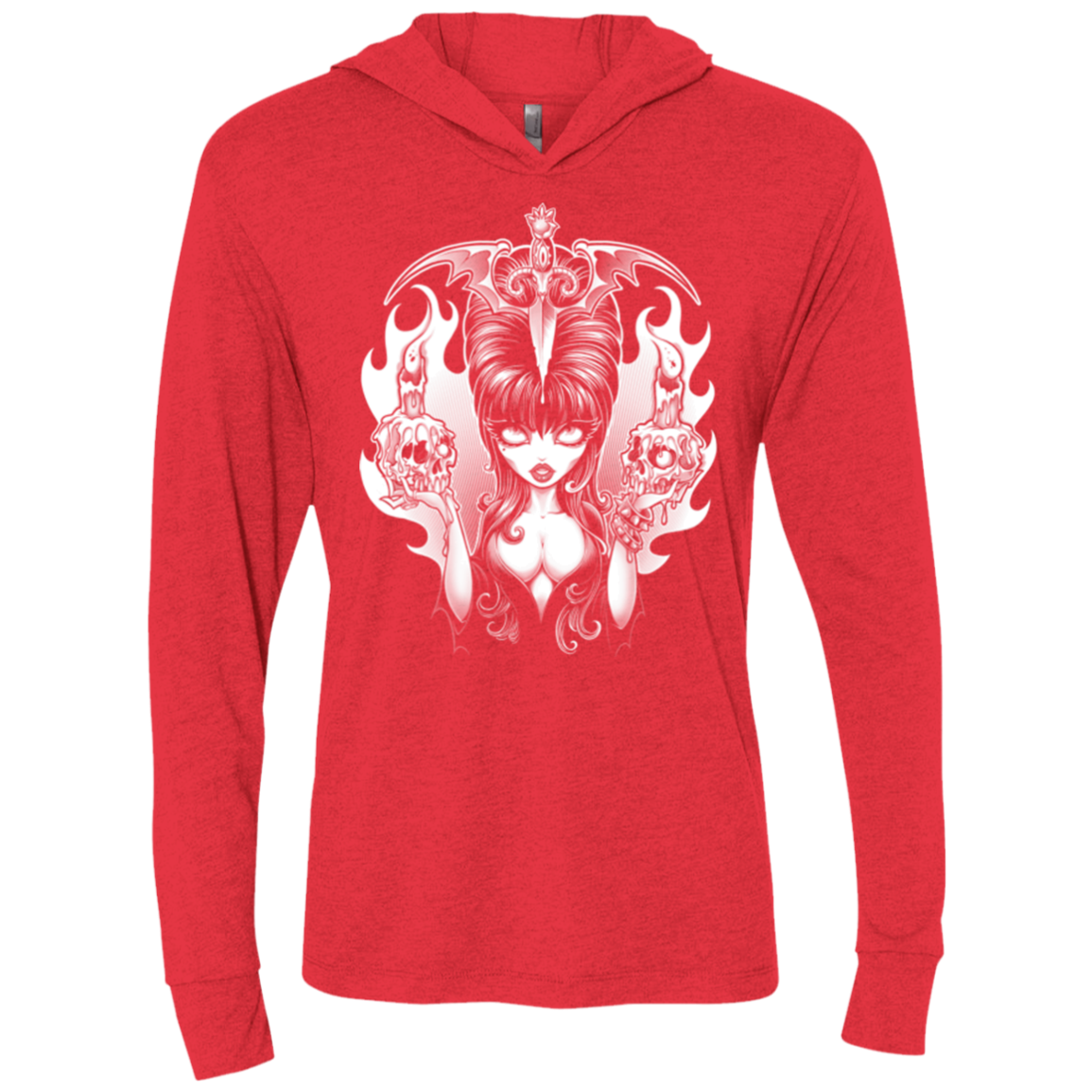 Dagger Of Darkness Triblend Long Sleeve Hoodie Tee