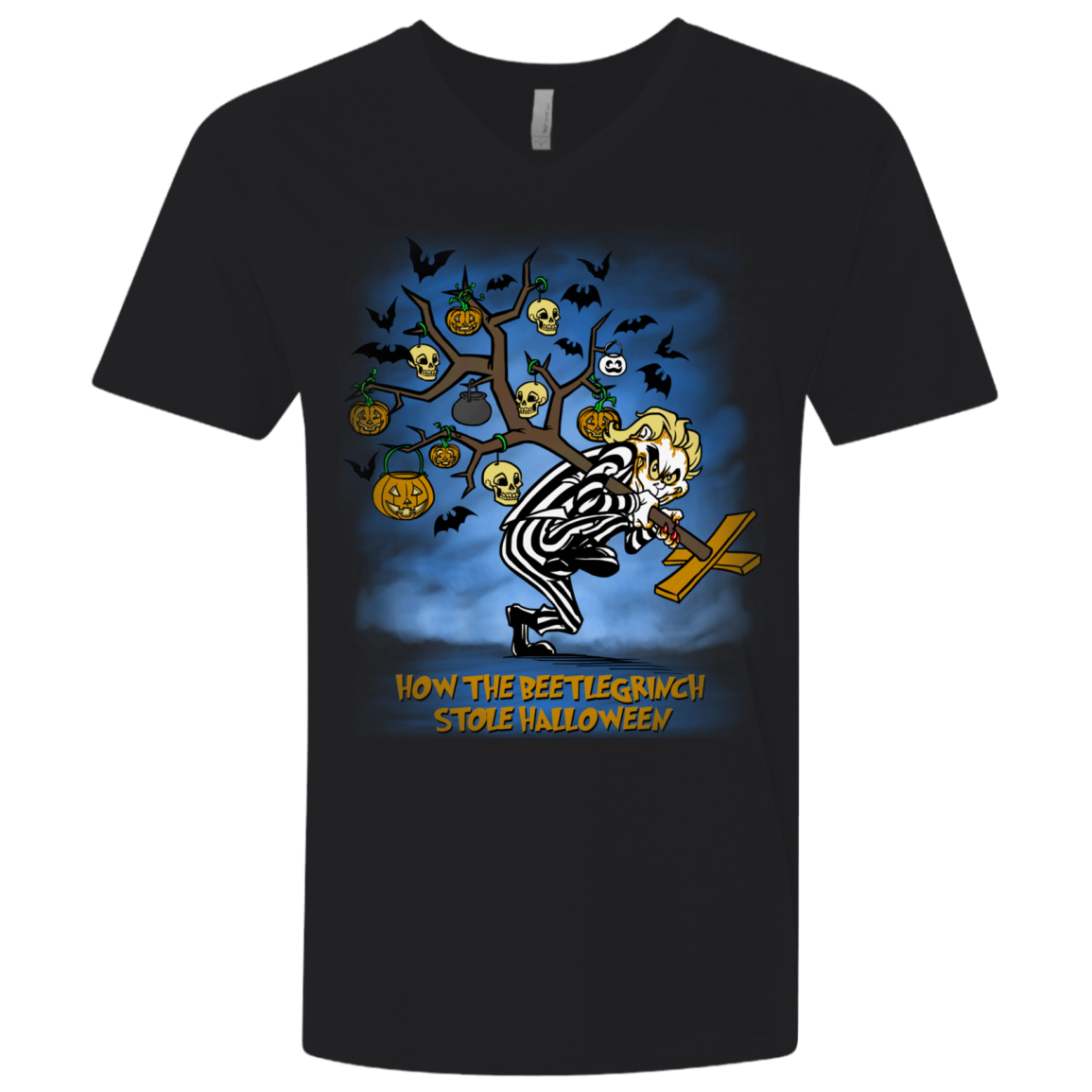 Beetlegrinch Men's Premium V-Neck