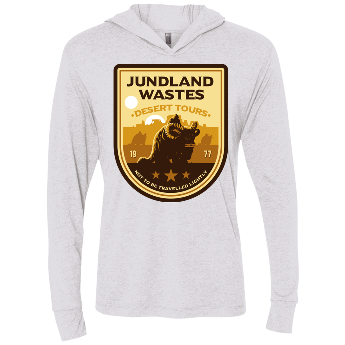 Desert Tours Triblend Long Sleeve Hoodie Tee