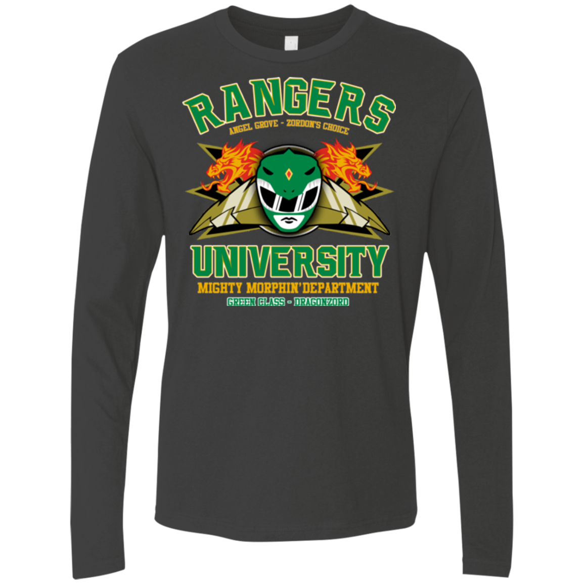 Rangers U Green Ranger Men's Premium Long Sleeve