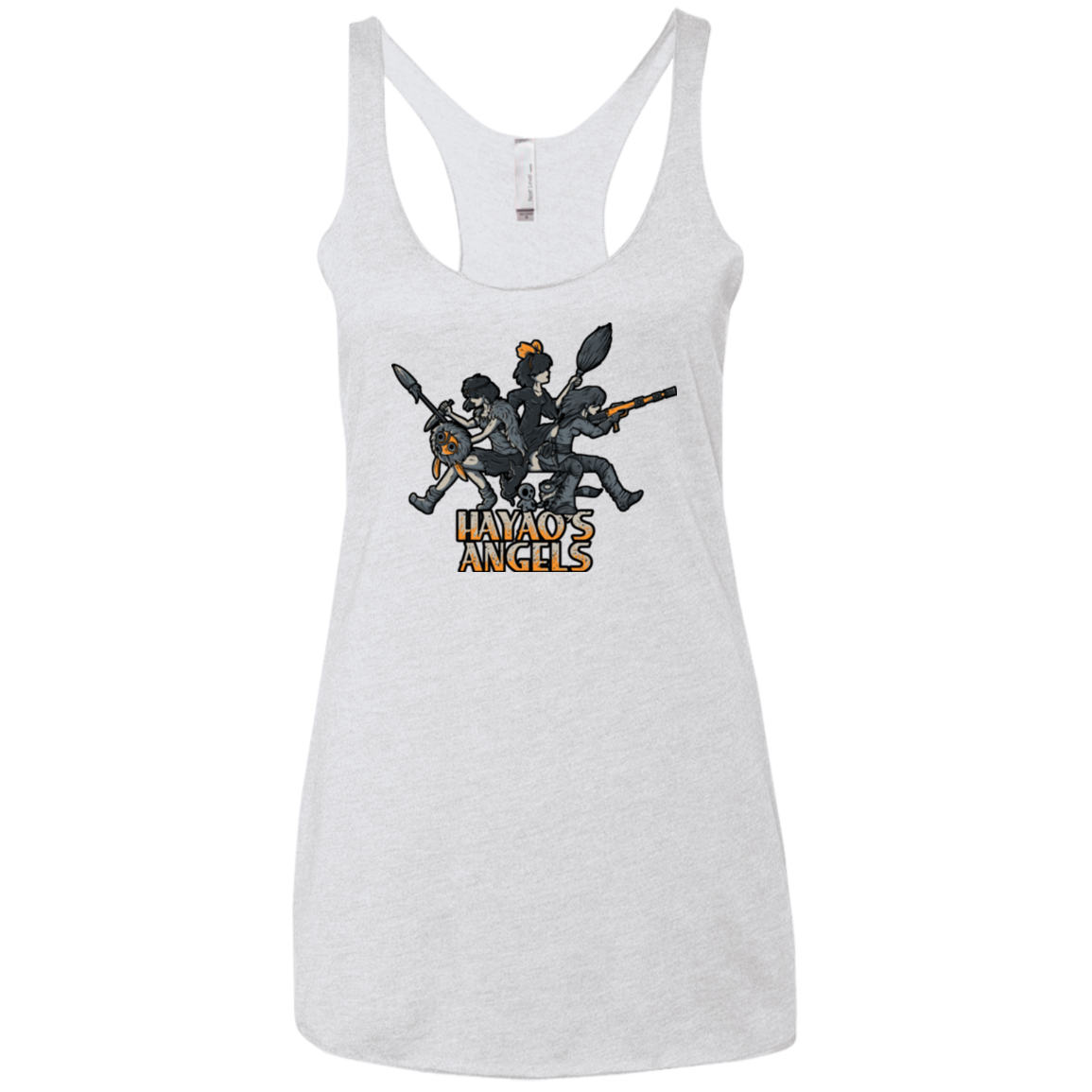 HAYAOS-ANGELS Women's Triblend Racerback Tank