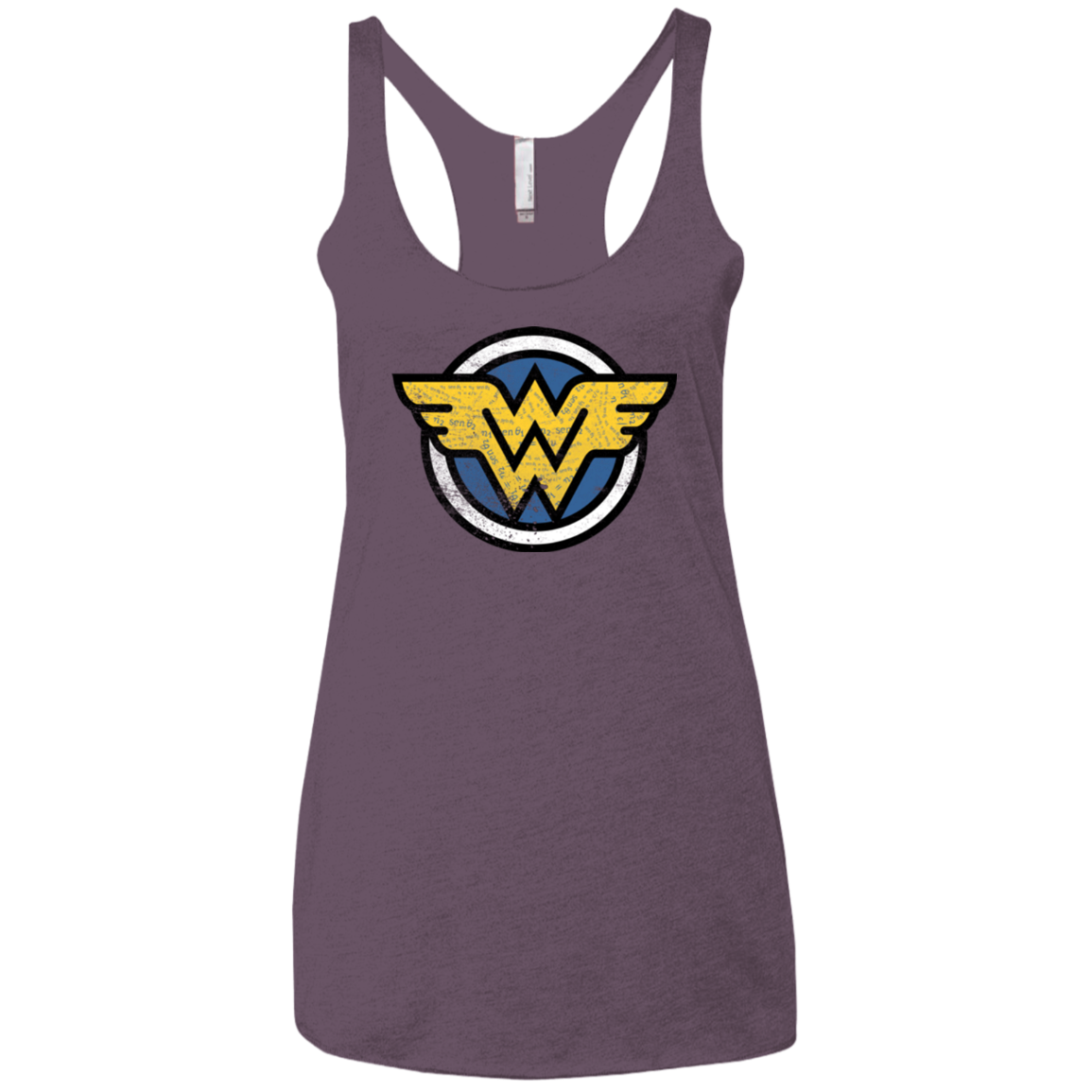 WONDER WOMAN Women's Triblend Racerback Tank