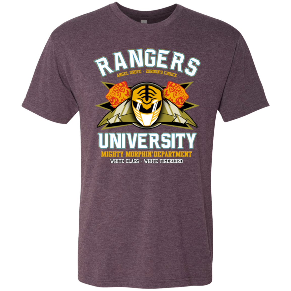 Rangers U White Ranger Men's Triblend T-Shirt