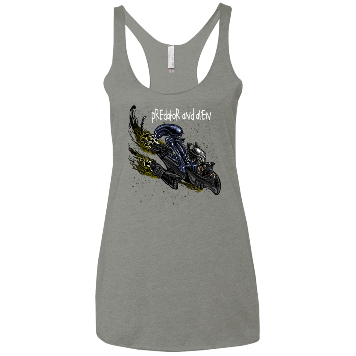 Predator and Alien Women's Triblend Racerback Tank