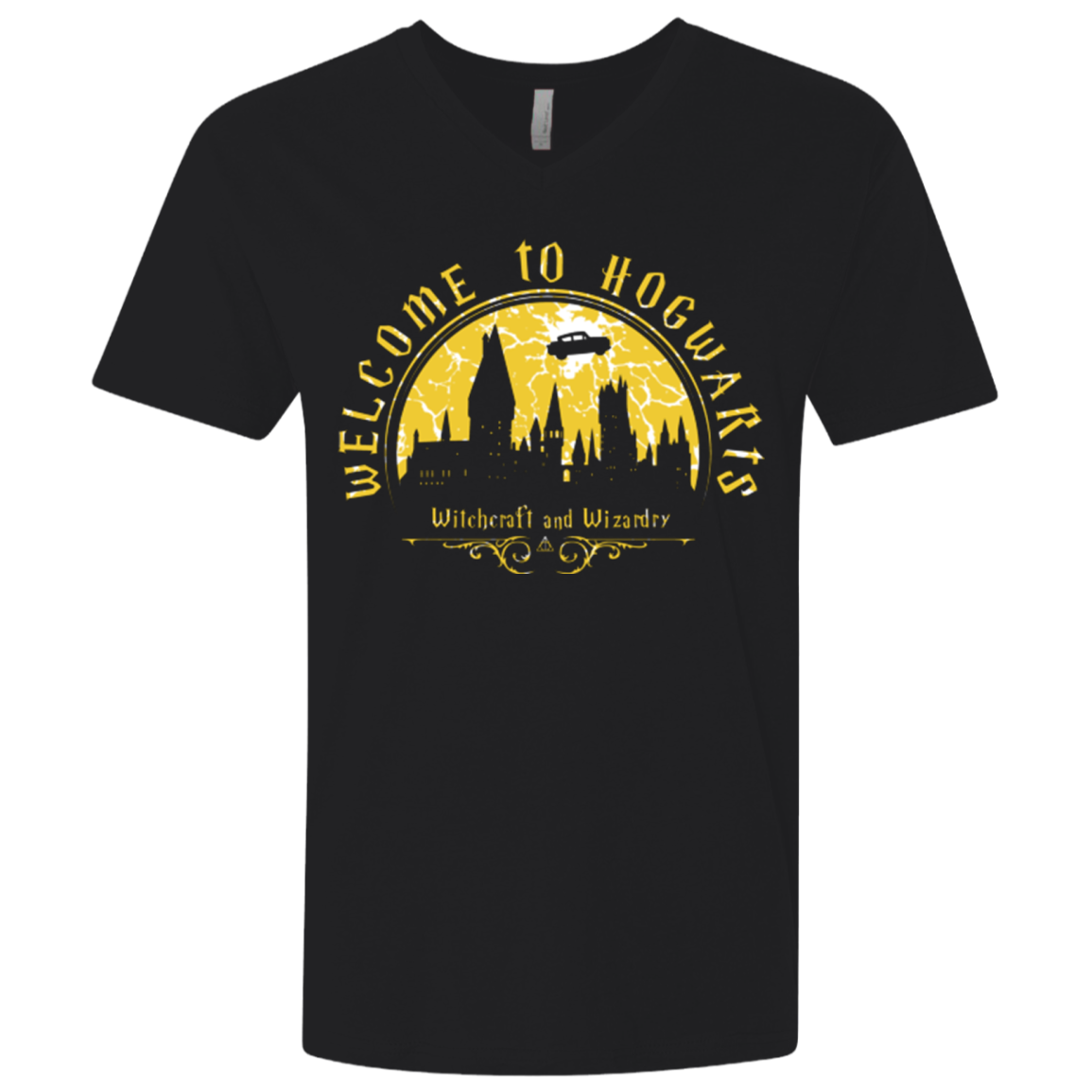 Welcome to Hogwarts Men's Premium V-Neck