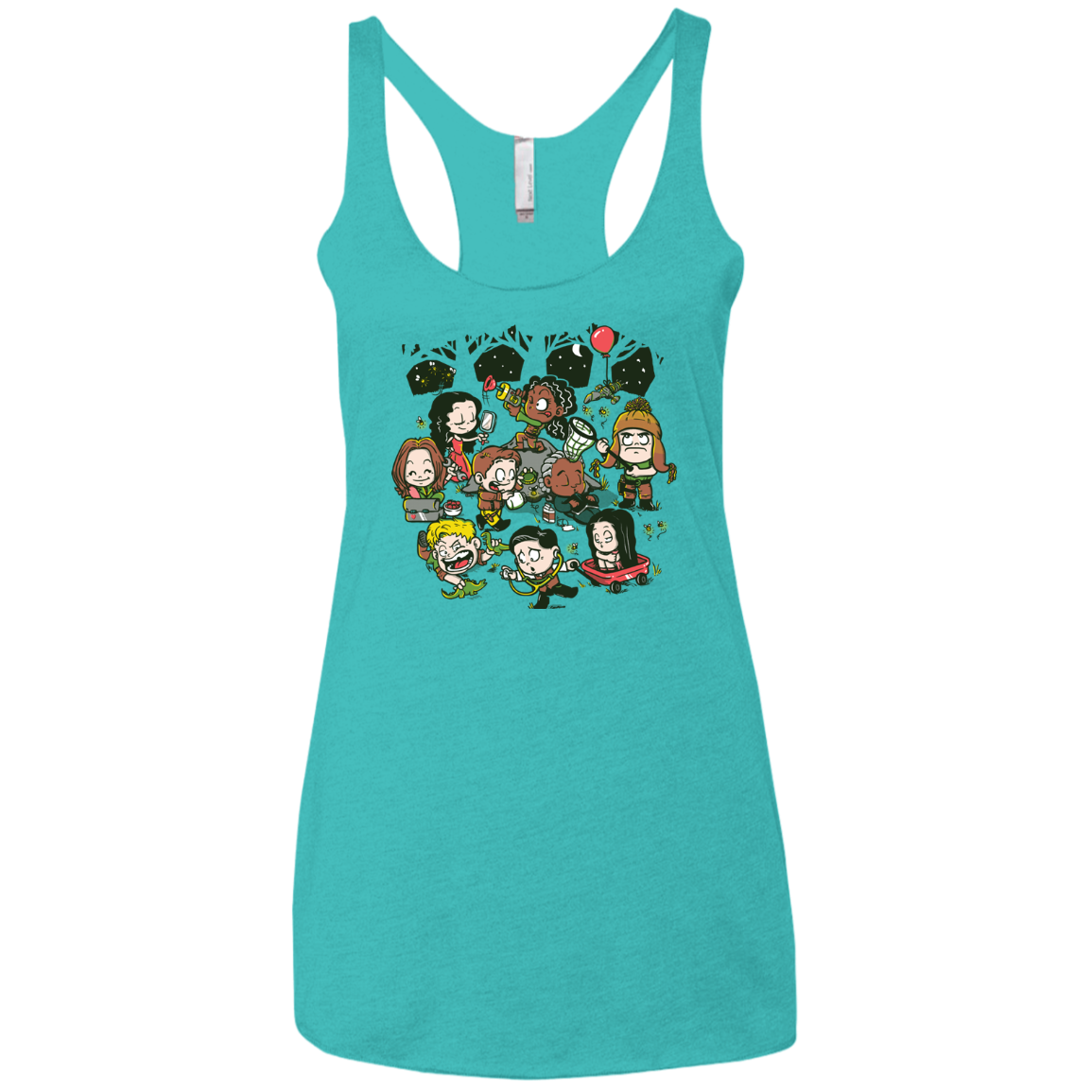 Let's Catch Fireflies Women's Triblend Racerback Tank
