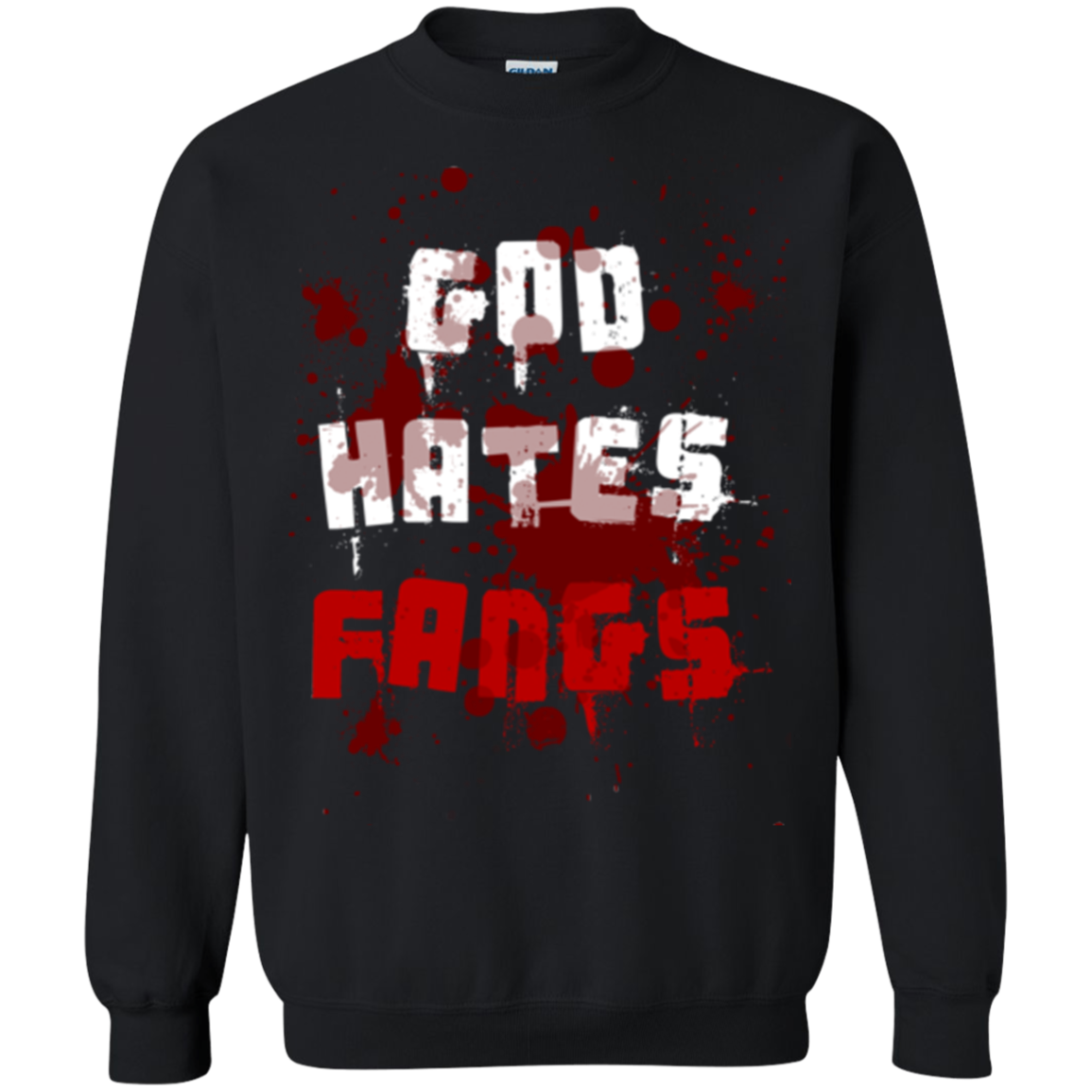 God hates fangs Crewneck Sweatshirt