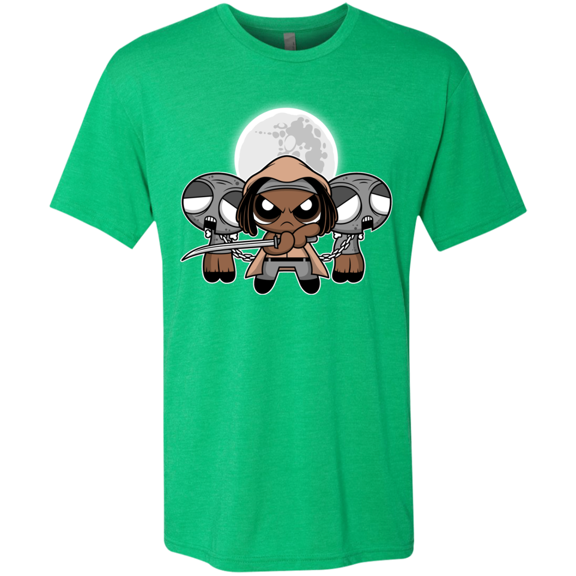 SHUFFLE AND SLICE AND NOT VERY NICE Men's Triblend T-Shirt