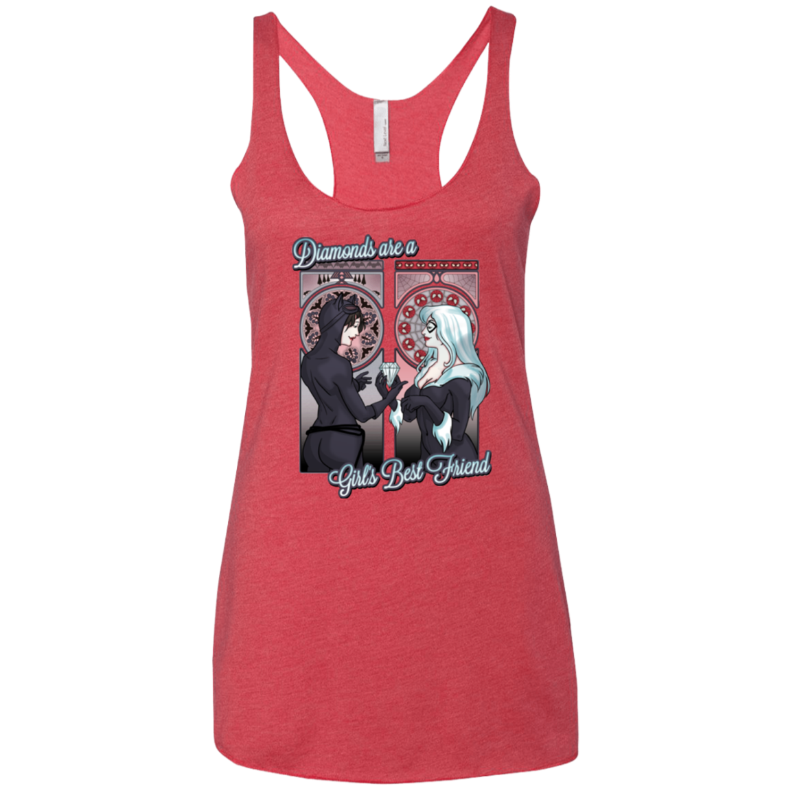 Diamonds are a Girl's Best Friend Women's Triblend Racerback Tank