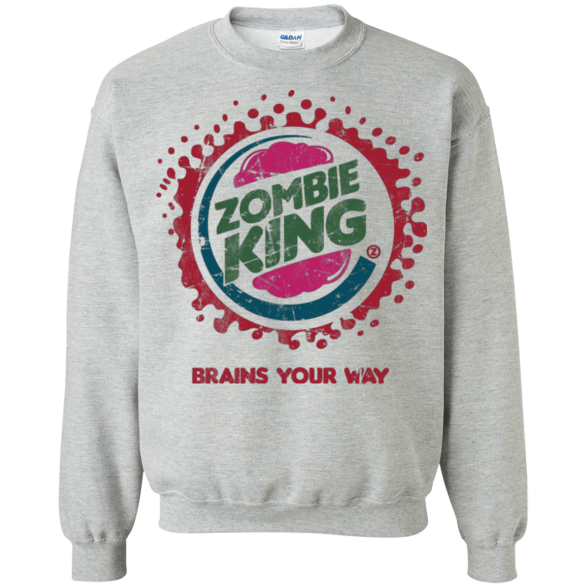 Zombie King Crewneck Sweatshirt
