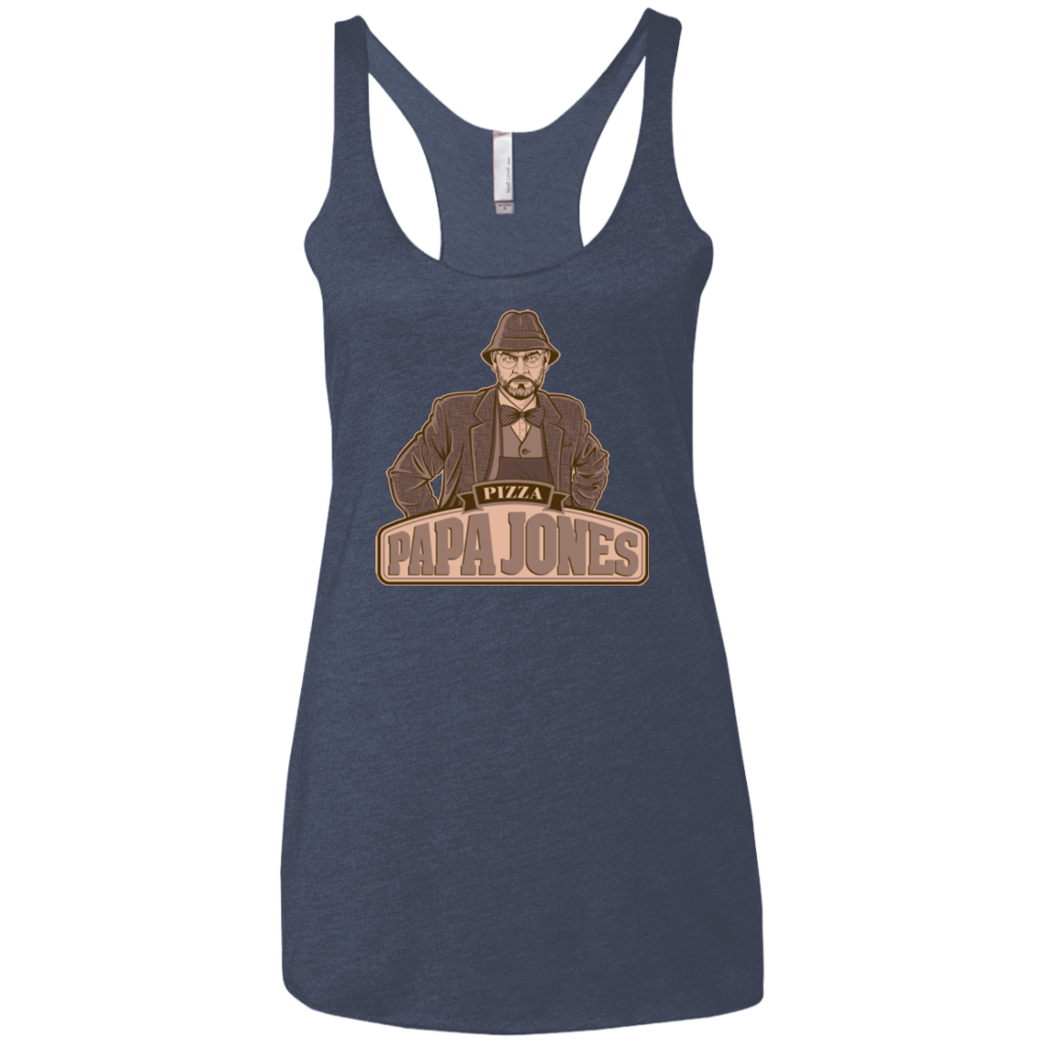 Papa Jones Women's Triblend Racerback Tank