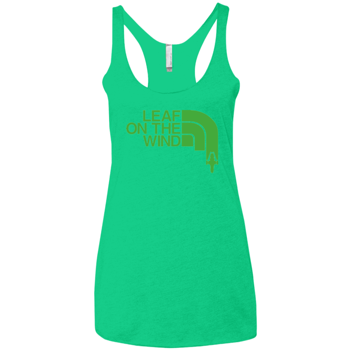 Leaf on the Wind Women's Triblend Racerback Tank