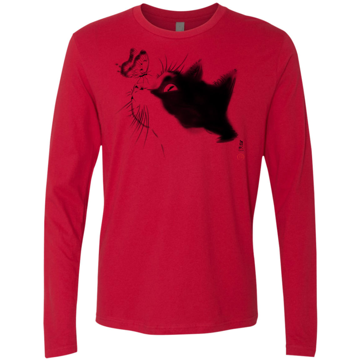 Curious Cat Men's Premium Long Sleeve