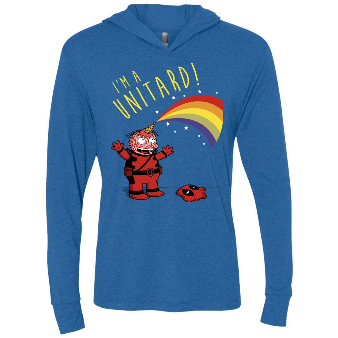 unitard-Raffiti Triblend Long Sleeve Hoodie Tee