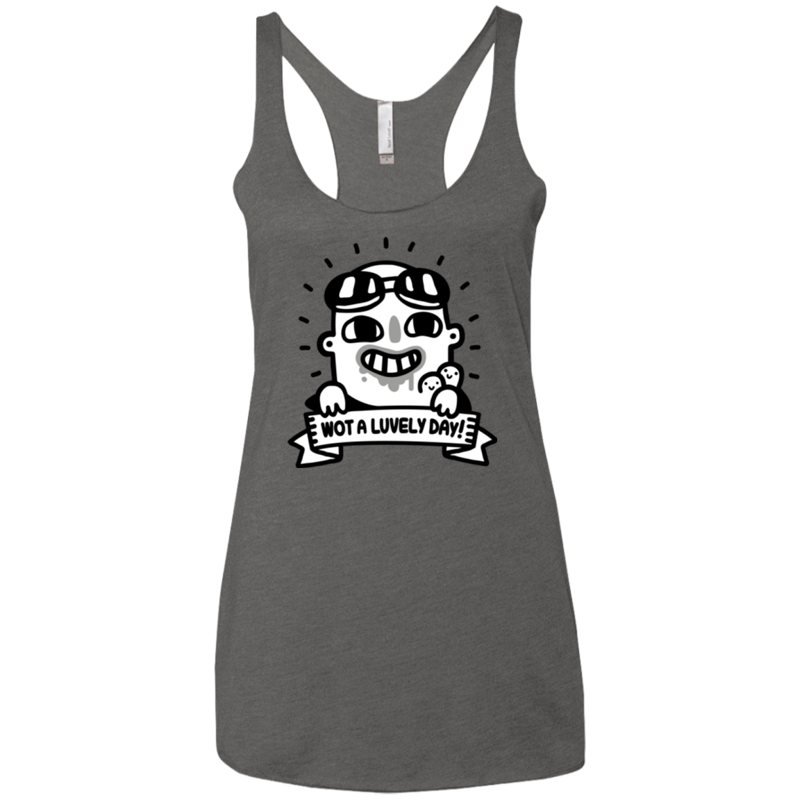 Wot A Luvely Day Women's Triblend Racerback Tank