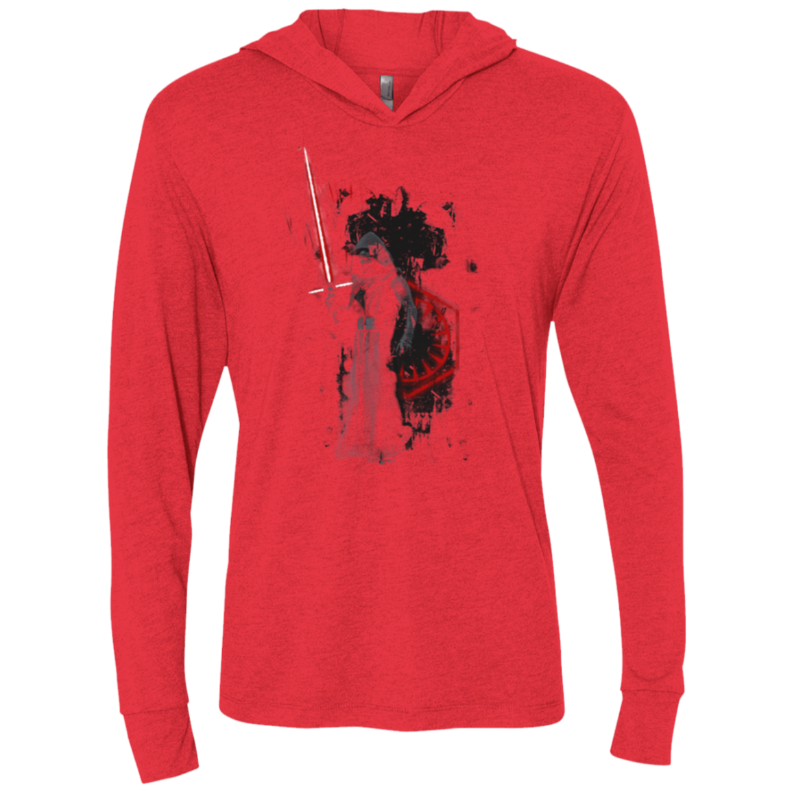 Darkness Triblend Long Sleeve Hoodie Tee