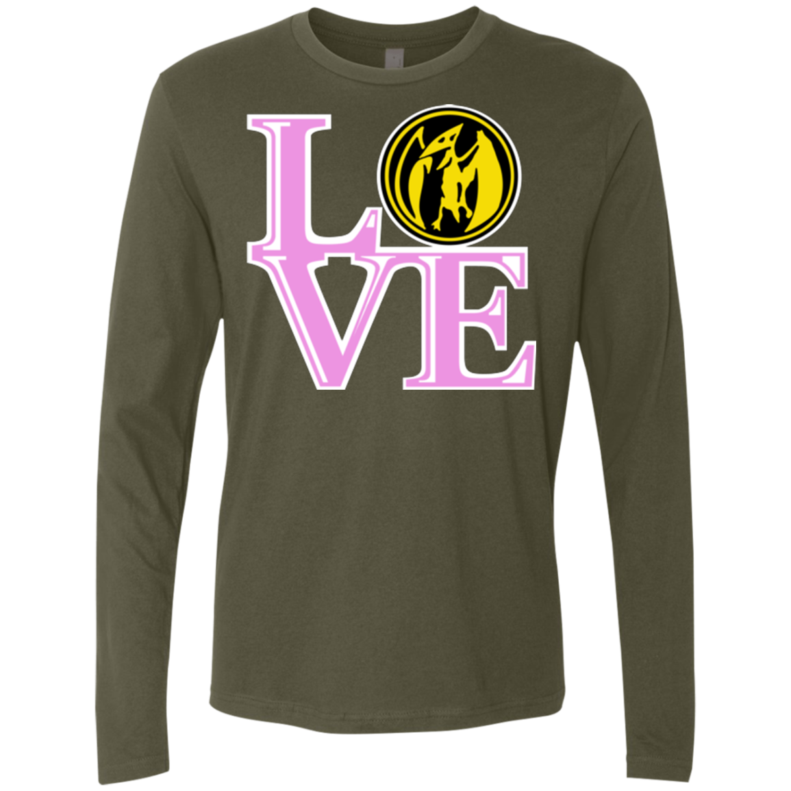 Pink Ranger LOVE Men's Premium Long Sleeve