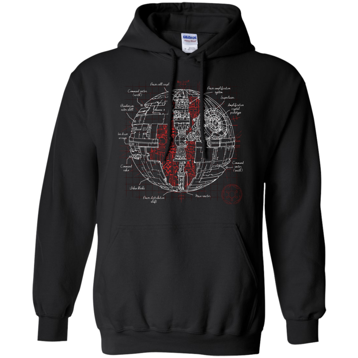 Death Star Plan Pullover Hoodie