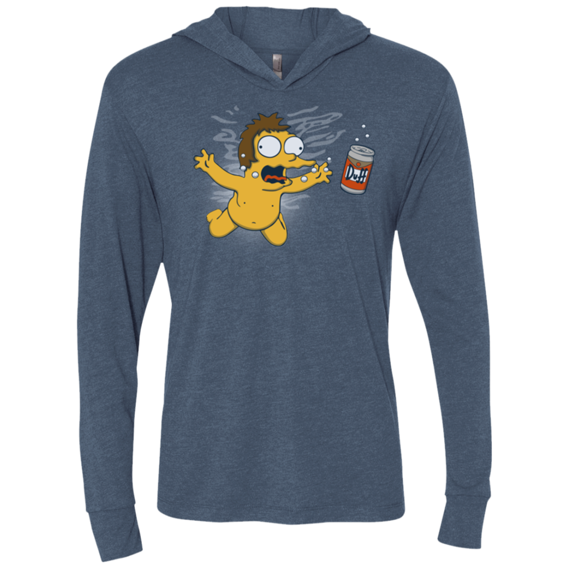 Duffmind Triblend Long Sleeve Hoodie Tee