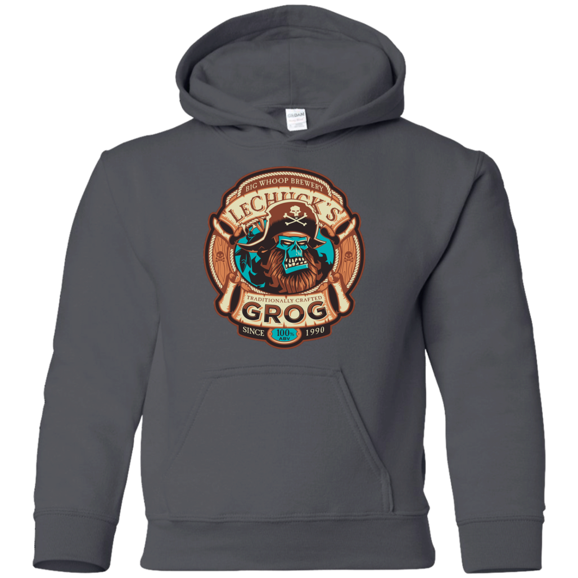Ghost Pirate Grog Nmns Youth Hoodie
