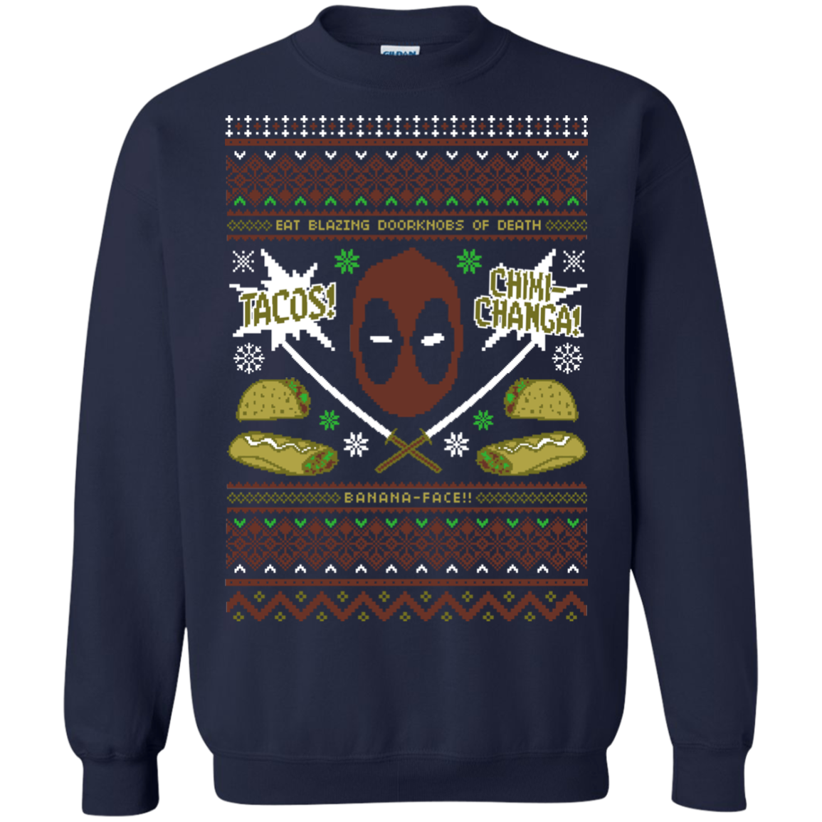 Ugly Deadpool Crewneck Sweatshirt