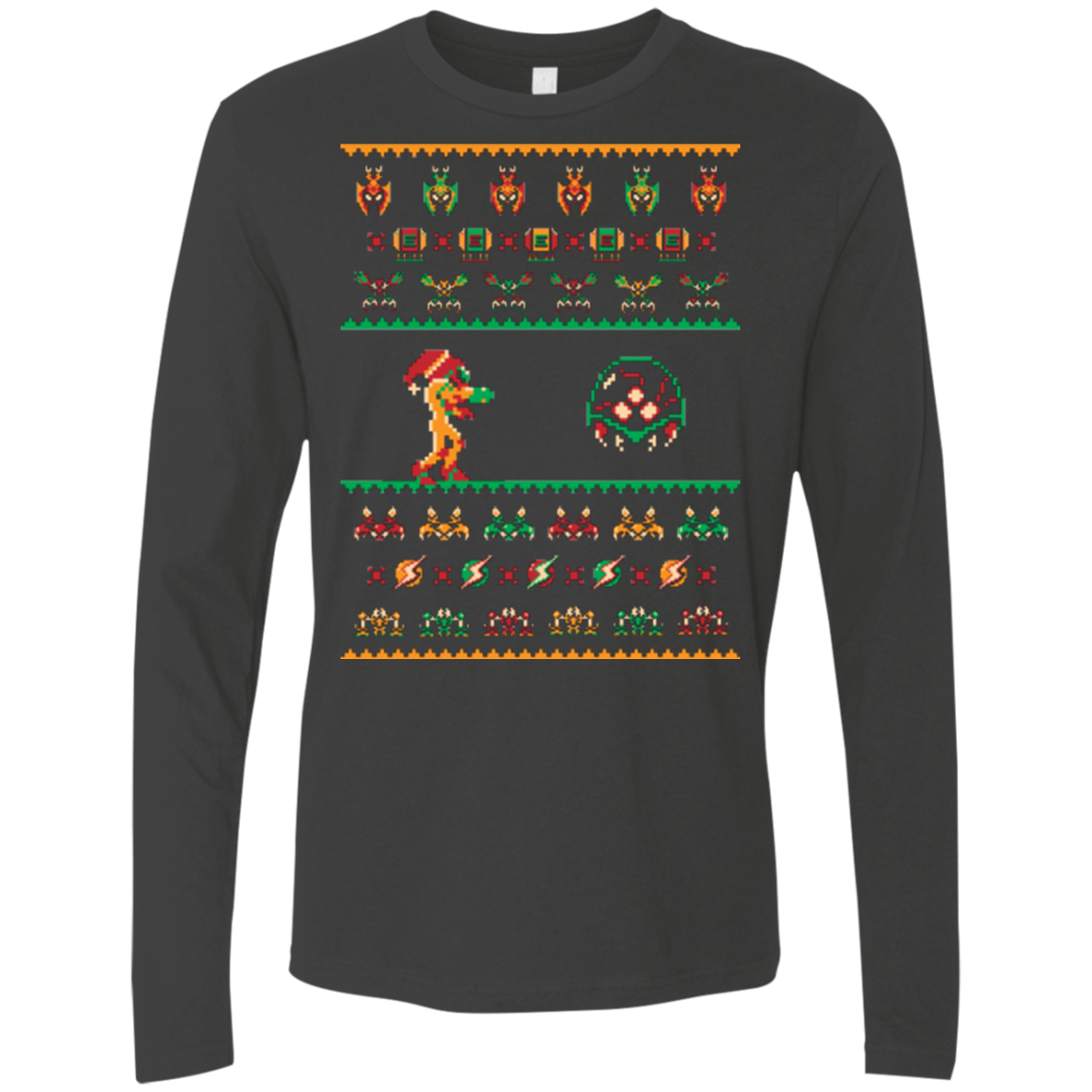 We Wish You A Metroid Christmas Men's Premium Long Sleeve