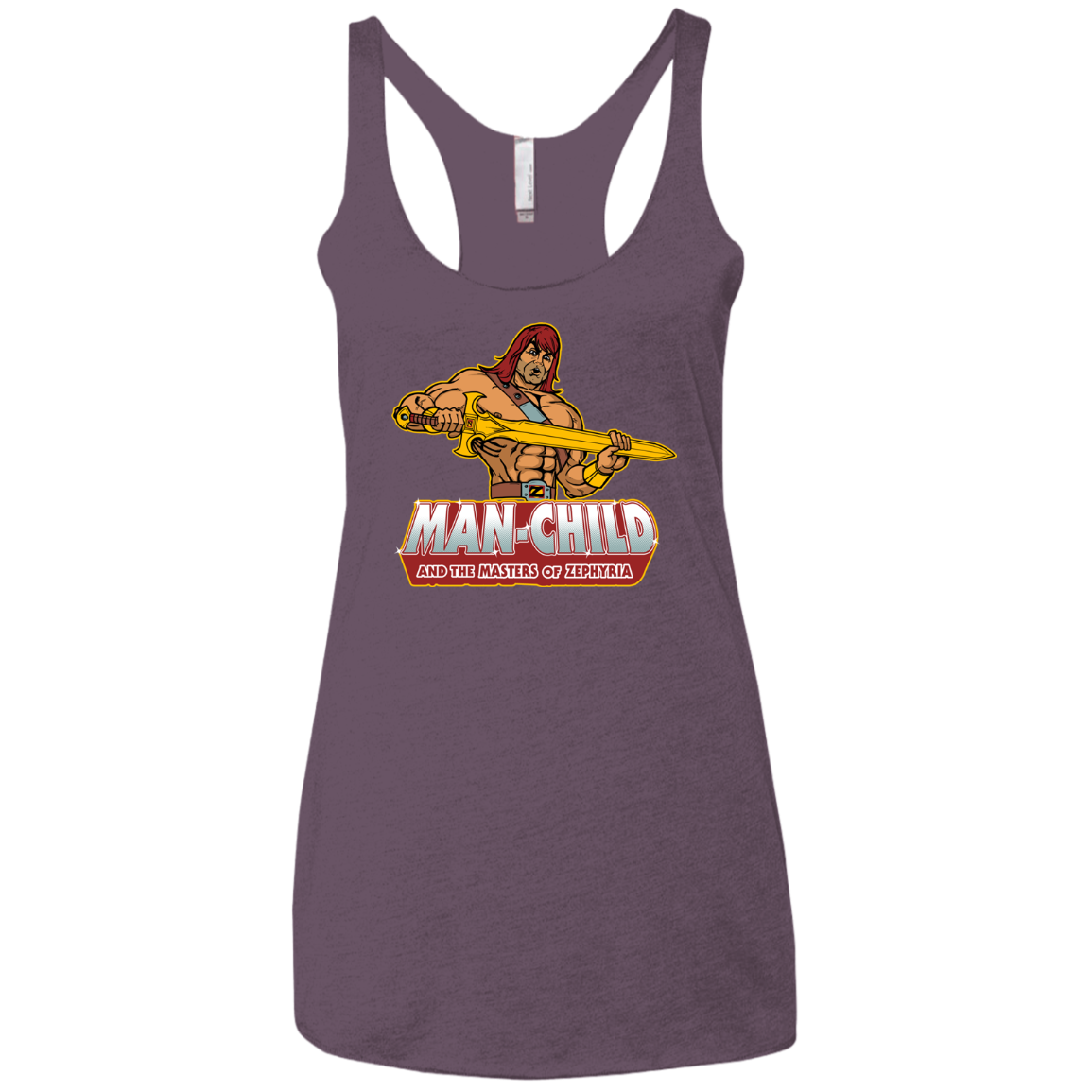 Man Child Women's Triblend Racerback Tank