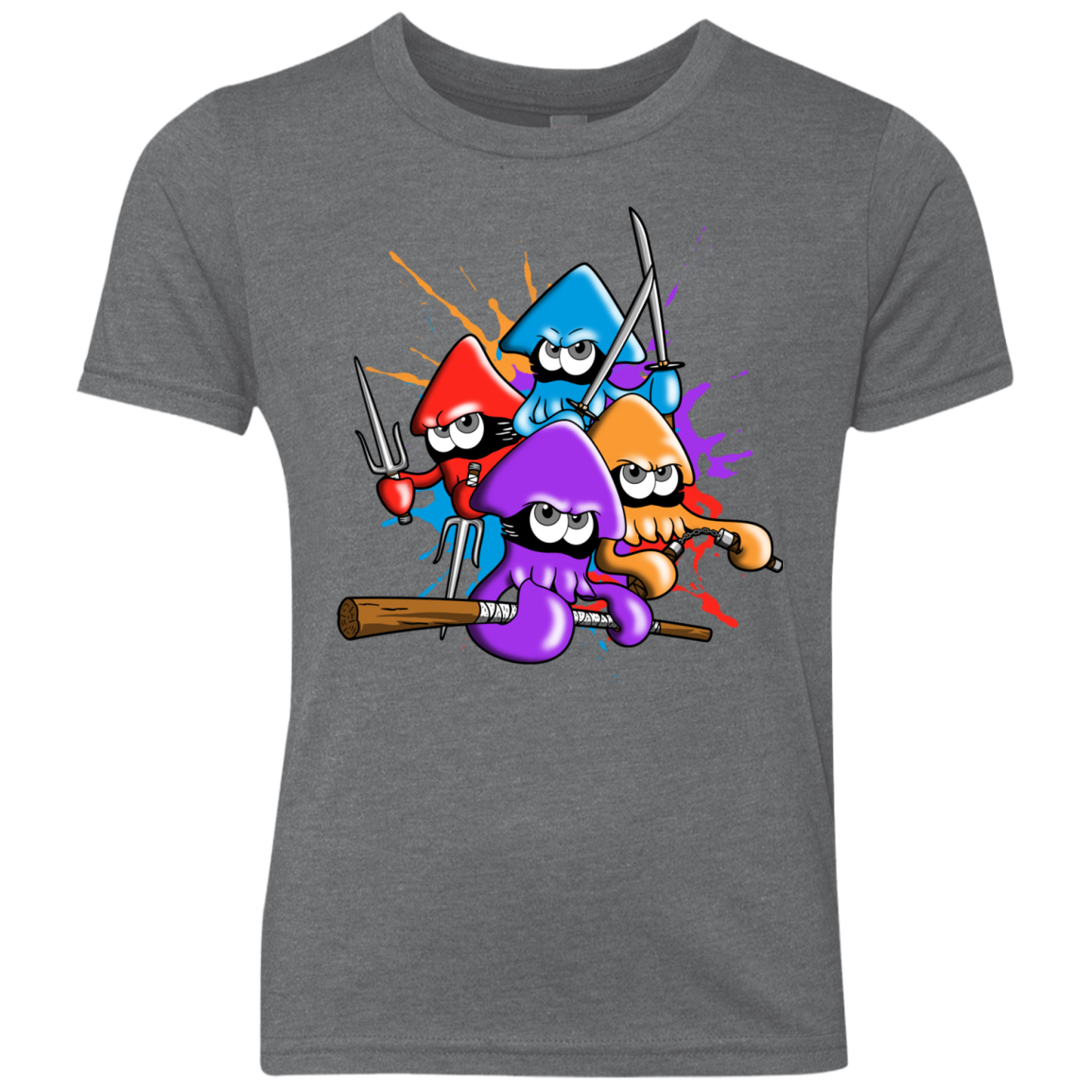 Teenage Mutant Ninja Squids Youth Triblend T-Shirt