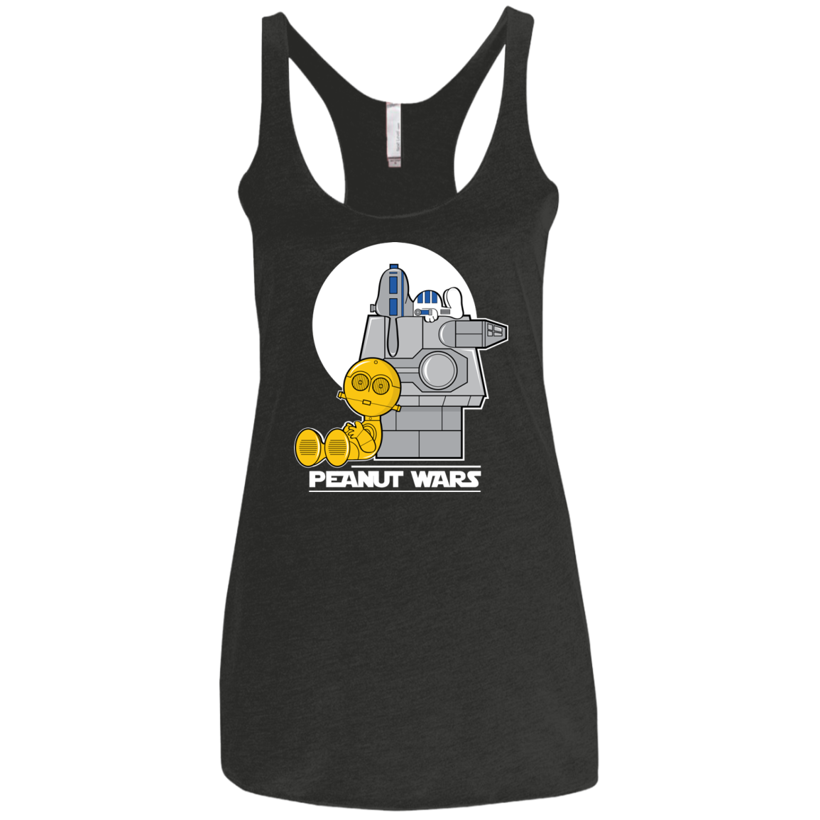 Peanut Wars Women's Triblend Racerback Tank
