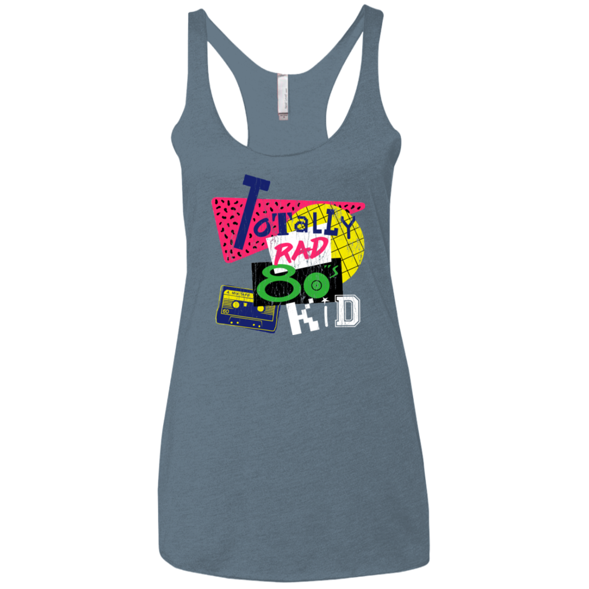 Totally Rad Women's Triblend Racerback Tank