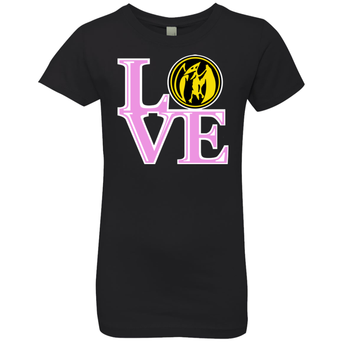 Pink Ranger LOVE Girls Premium T-Shirt