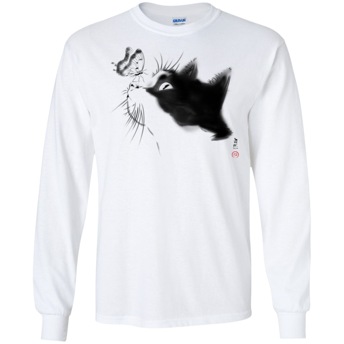 Curious Cat Men's Long Sleeve T-Shirt