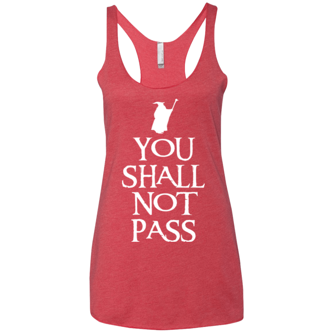 You shall not pass Women's Triblend Racerback Tank