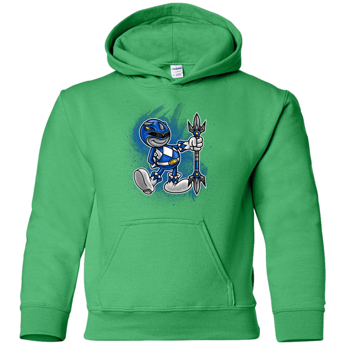 Blue Ranger Artwork Youth Hoodie