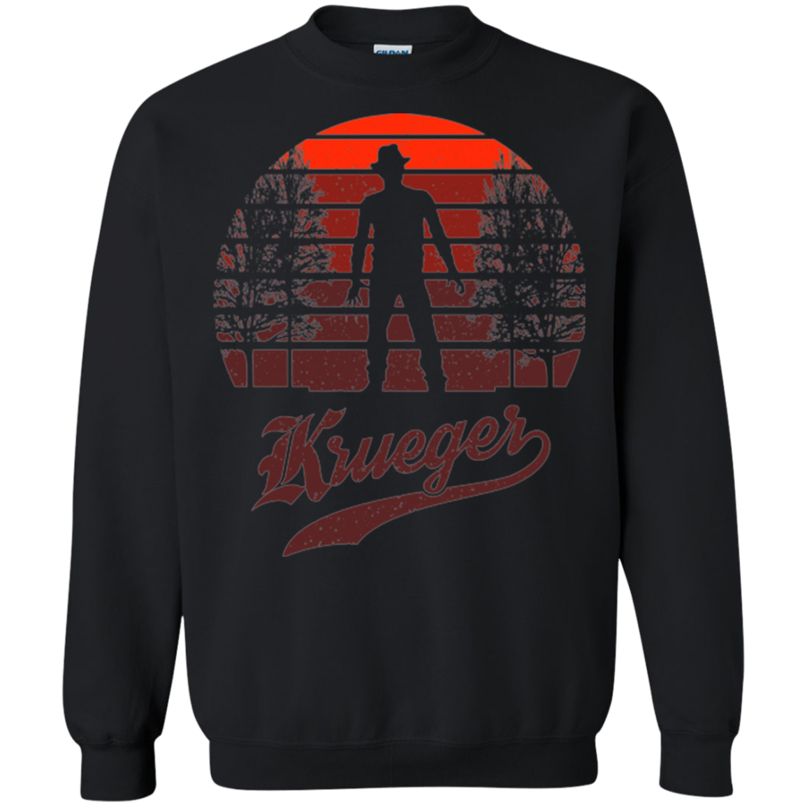 Horror Sun Set Krueger Crewneck Sweatshirt