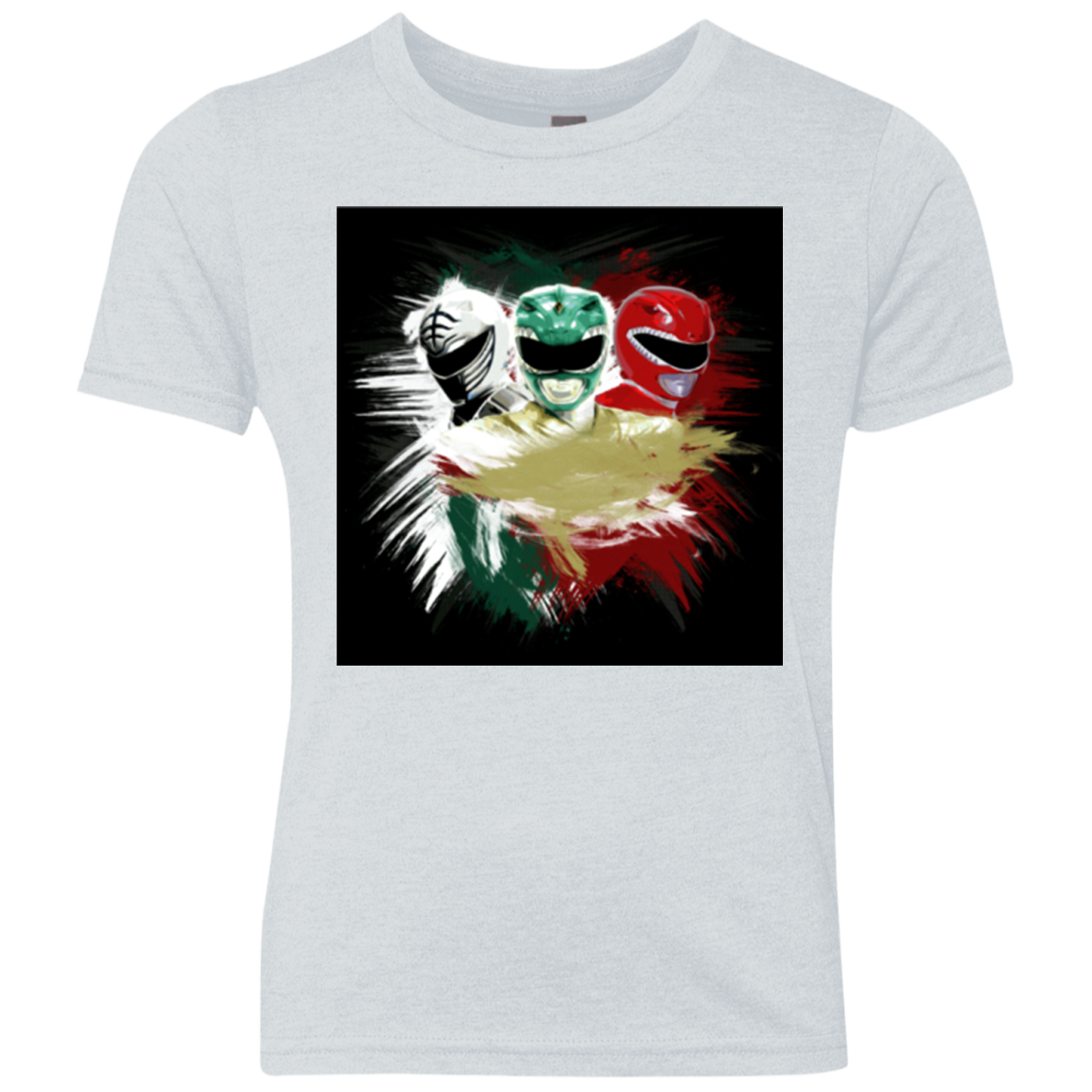 White Green Red Youth Triblend T-Shirt