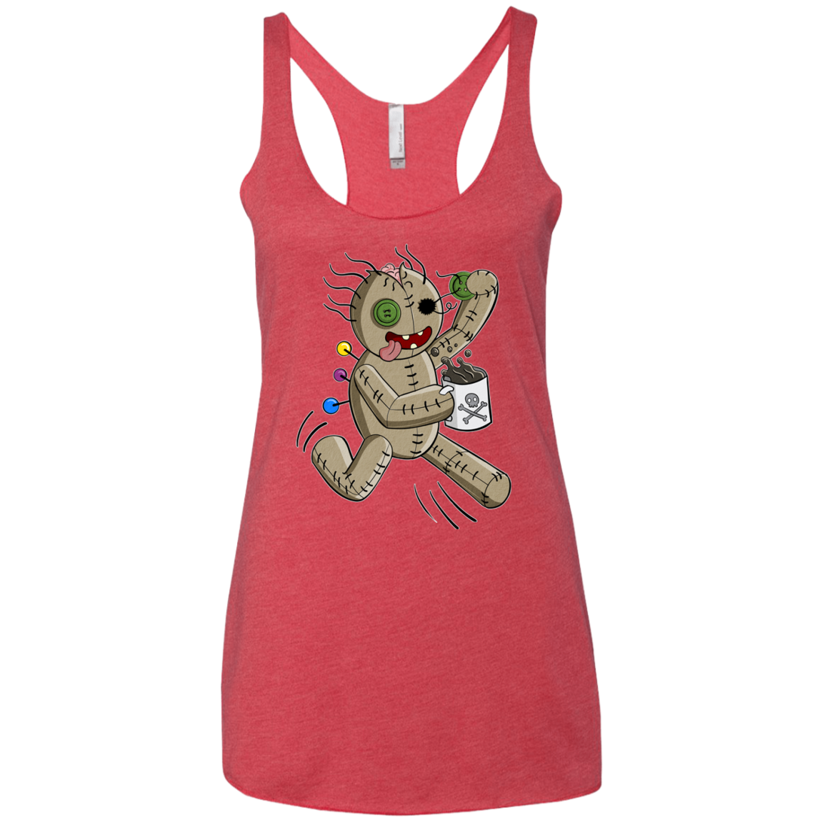 Voodoo Coffee Runner Women's Triblend Racerback Tank