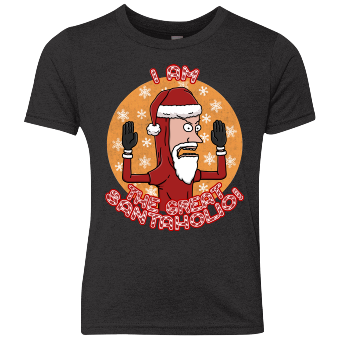 The Great Santaholio Youth Triblend T-Shirt